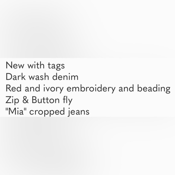 Tory Burch Women's Blue Mia Embellished Jeans - Picture 12 of 12